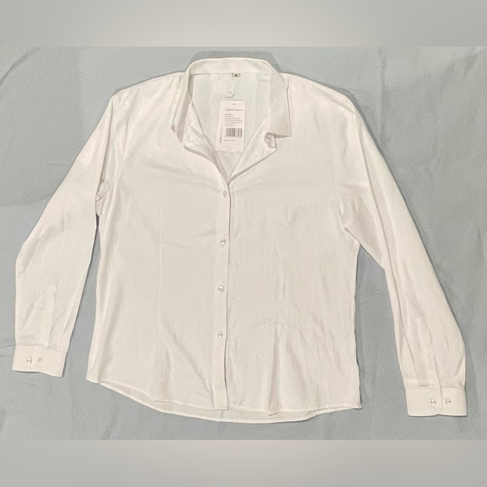 Beninos White Women’s Button Down  size XL